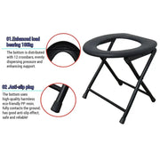 Portable Folding Outdoor Toilet Seat by Habicare