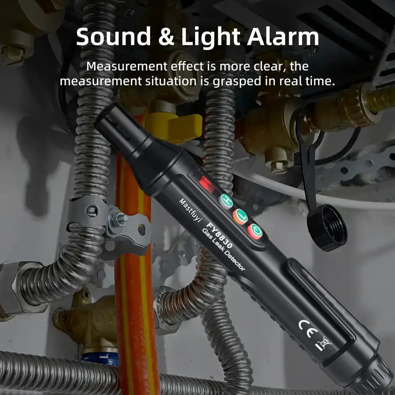 Portable Gas Leak Detector with Audible & Visual Alarm by Habicare