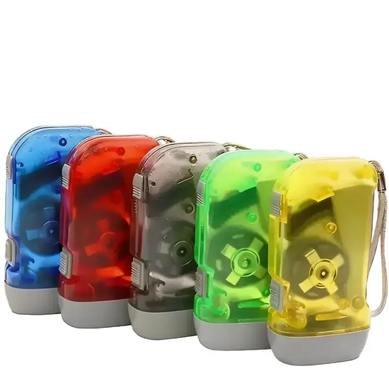 Hand-Crank Self-Powered LED Flashlight by Habicare