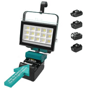 Cordless Rechargeable LED Work Light 6000K Portable Floodlight for Makita Batteries & Job Site Use by Habicare