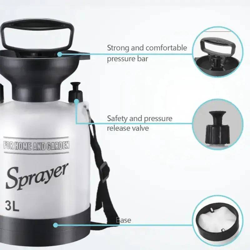 Portable Outdoor Manual Camping Shower – 3/5/8L with Hose by Habicare
