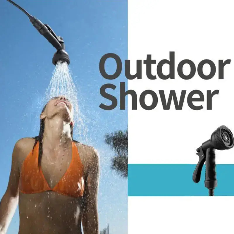 Portable Outdoor Manual Camping Shower – 3/5/8L with Hose by Habicare