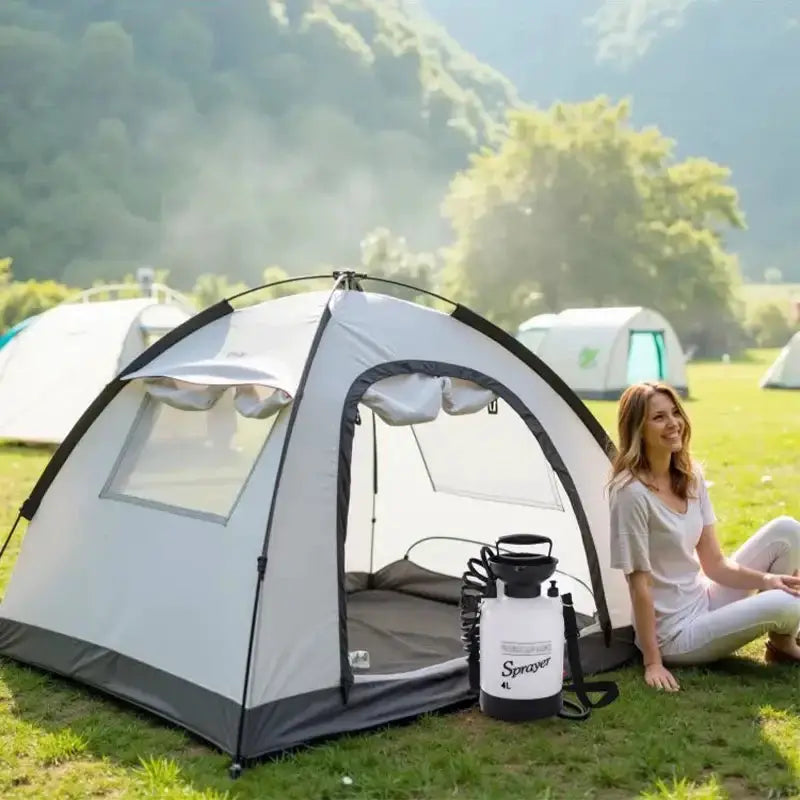 Portable Outdoor Manual Camping Shower – 3/5/8L with Hose by Habicare