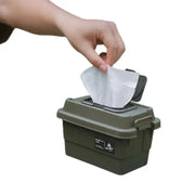 Portable Outdoor Tissue & Storage Box – 1.1L (3 colours available) by Habicare