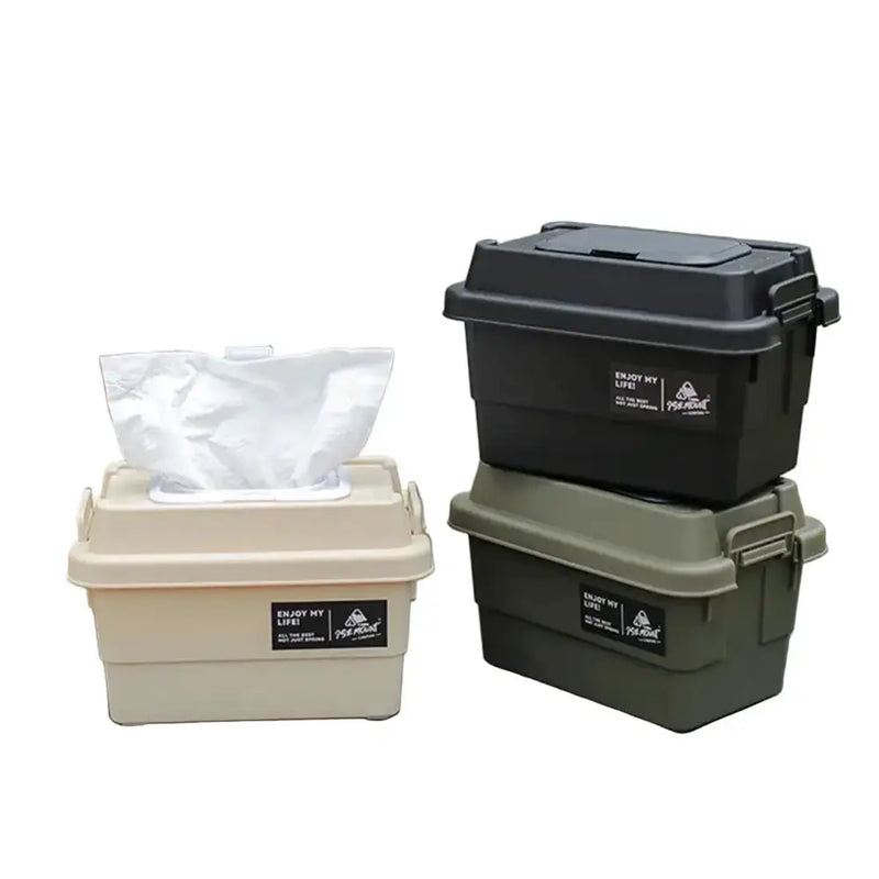 Portable Outdoor Tissue & Storage Box – 1.1L (3 colours available) by Habicare
