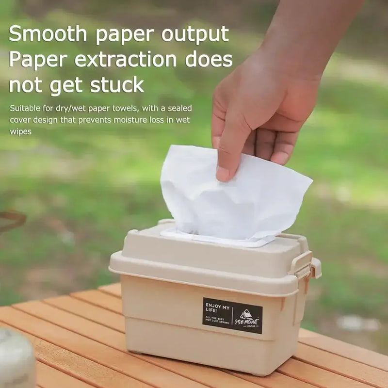 Portable Outdoor Tissue & Storage Box – 1.1L (3 colours available) by Habicare