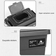 Portable Outdoor Tissue & Storage Box – 1.1L (3 colours available) by Habicare