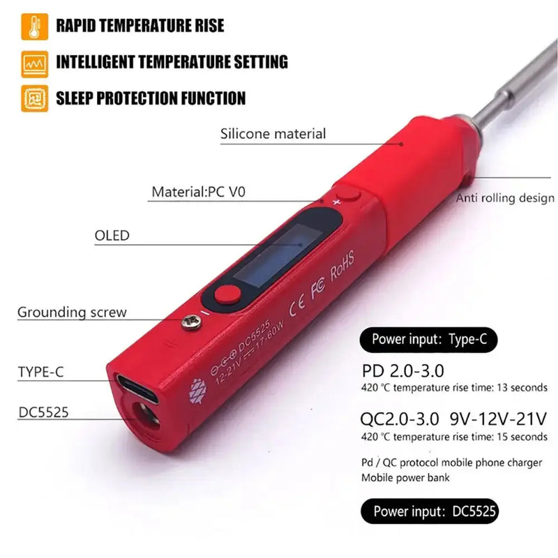 Portable Programmable Digital Soldering Station (different models available) by Habicare