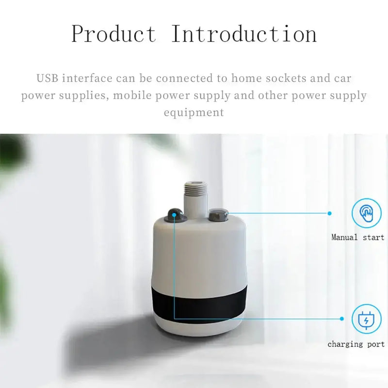 Portable Rechargeable Camping Shower (available in Black & Blue) by Habicare