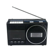 Portable Retro Cassette Player (Black & Silver) by Habicare