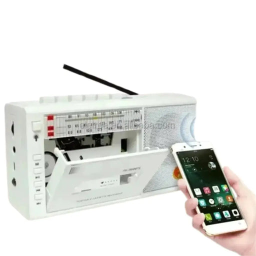 Portable Retro Solar Emergency Radio with Bluetooth, Cassette Player & AM/FM/SW Radio – view 2
