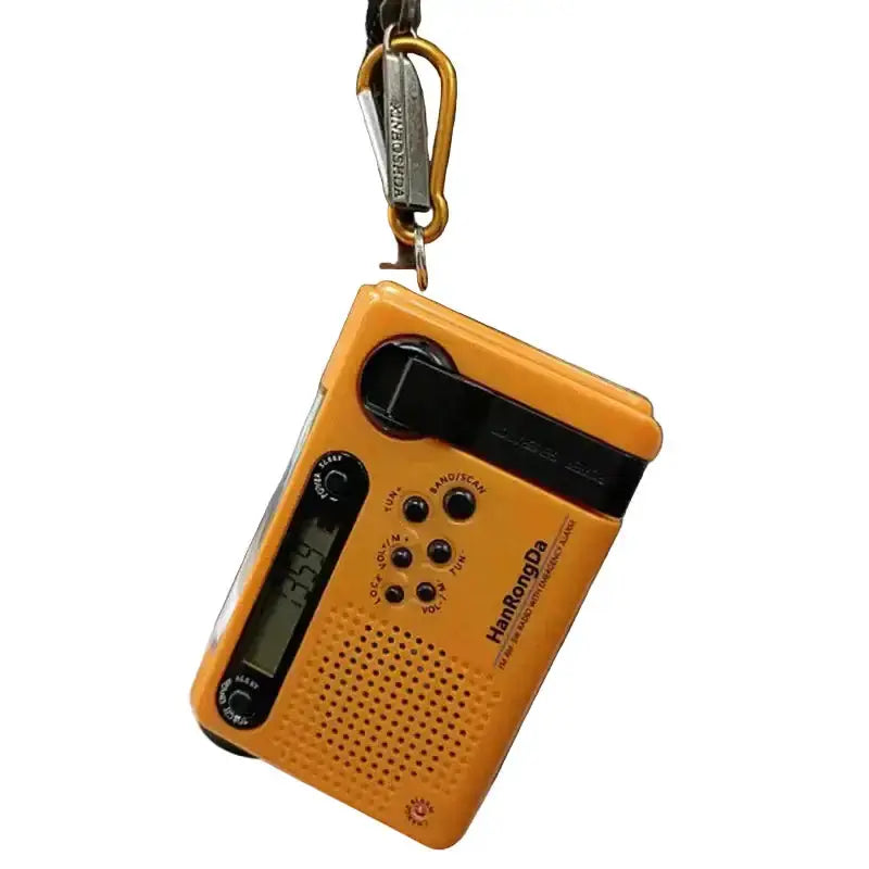 Portable Solar Hand Crank Radio with Power Bank & Flashlight by Habicare