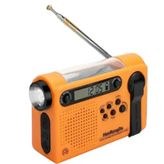 Portable Solar Hand Crank Radio with Power Bank & Flashlight by Habicare