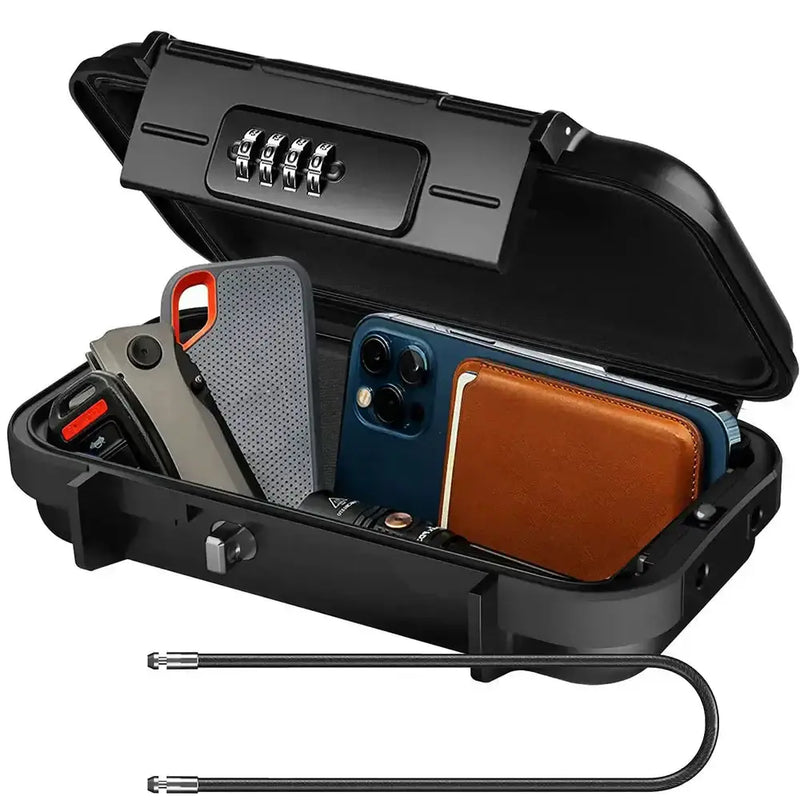 Portable Travel Safe Box – Waterproof Lockbox by Habicare