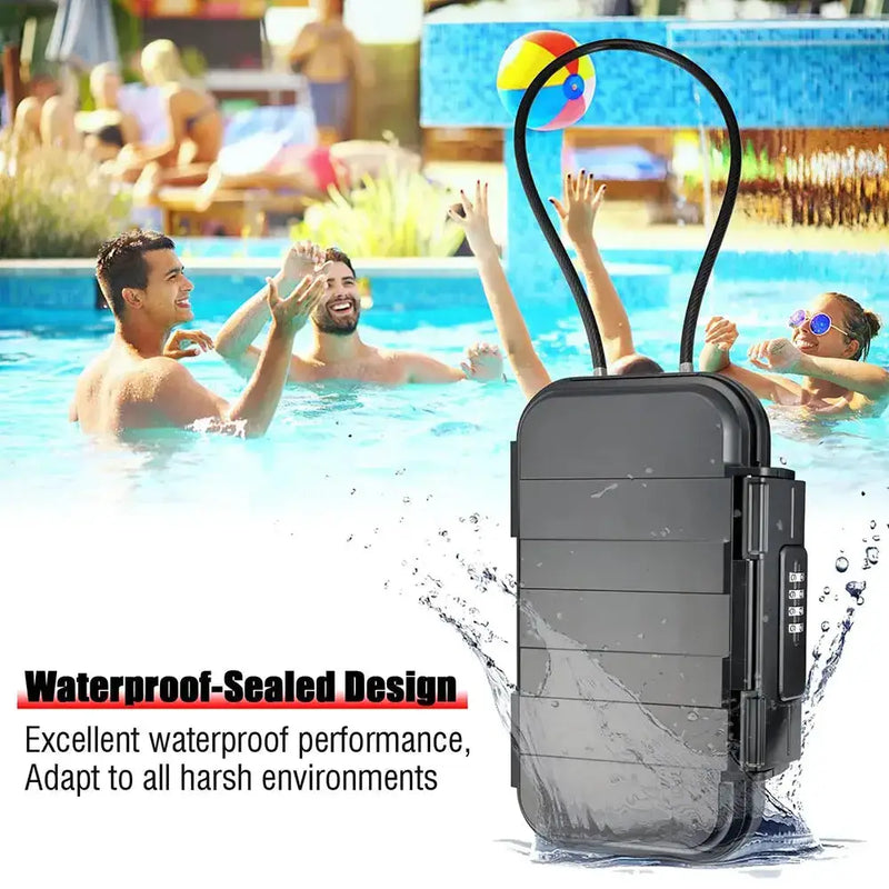 Portable Travel Safe Box – Waterproof Lockbox by Habicare