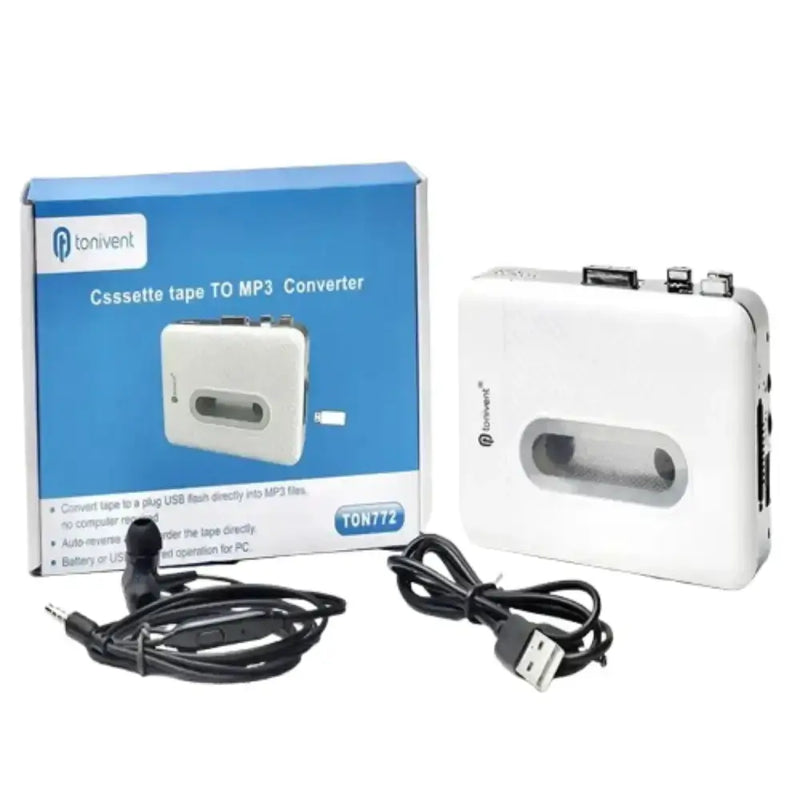 Habicare Portable USB Cassette to MP3 Converter & Tape Player / Recorder Portable USB Cassette to MP3 Converter & Tape Player / Recorder