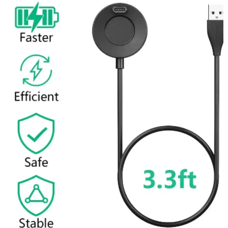 Portable Charger for Garmin Watches (USB & Type C) by Habicare