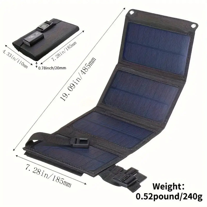 Portable USB Foldable Solar Panel by Habicare
