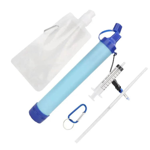 Portable Water Filter - Carbon Straw Type With Water Bag by 9eight5