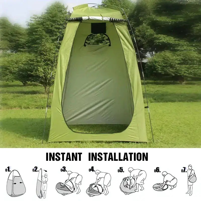 Portable Waterproof Shower & Changing Tent (available in Green & Orange)