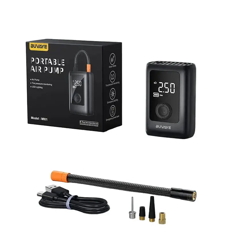 Portable Wireless Air Compressor For Tyre Inflation by Habicare