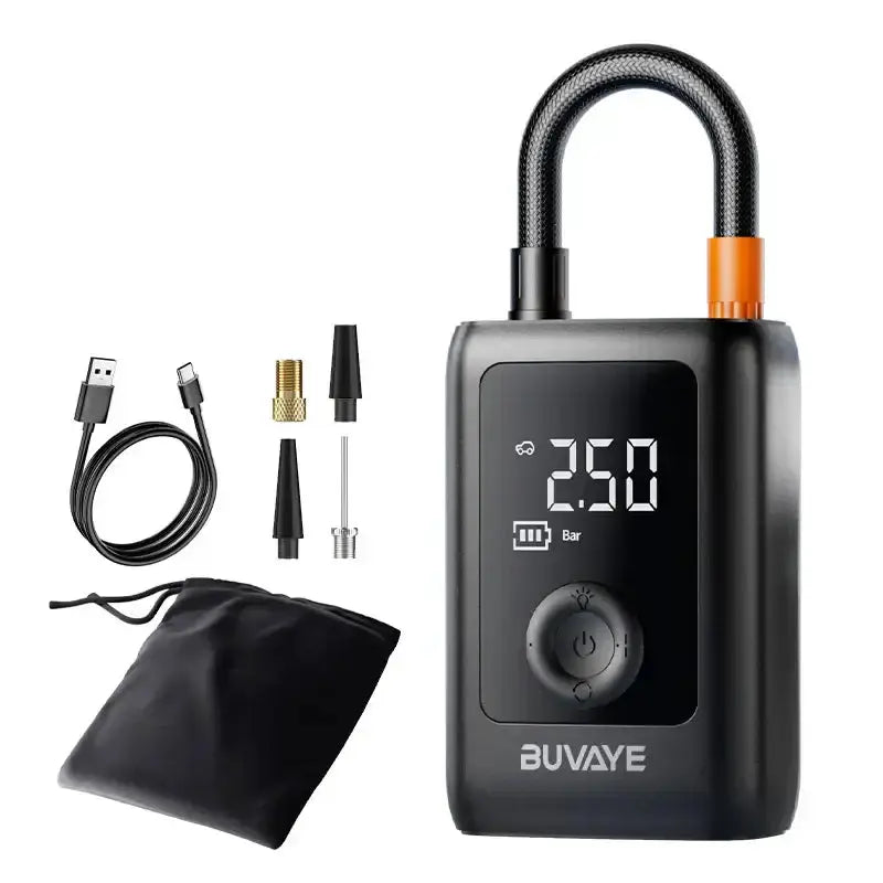 Portable Wireless Air Compressor For Tyre Inflation by Habicare