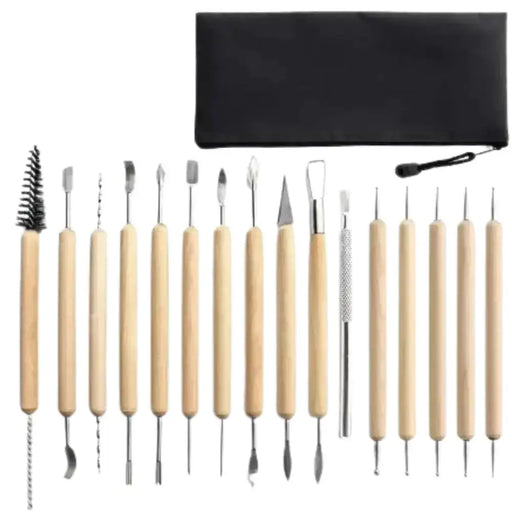 Pottery Tool Set – Clay, Ceramic, Wax Carving Kit by Habicare