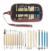 Pottery Tool Set – Clay, Ceramic, Wax Carving Kit by Habicare