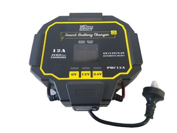 Power Train Battery Chargers Power Train 6/12/24V 12Amp/7 Stage Battery Charger