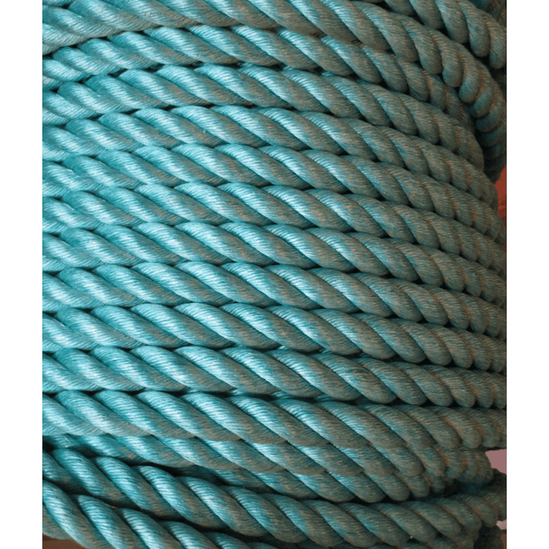 Powerdan 3 strand 220m Rope Green, durable and strong rope designed for heavy-duty tasks.