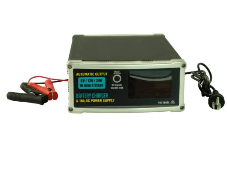 Power Train 16 Amp 6/12/24V Auto 8 Stage Charger - Action Outdoors Kiwi