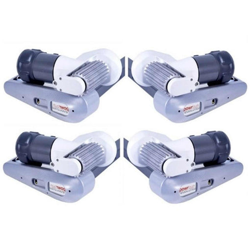 Powrtouch Twin Axle Caravan Mover (4 Motor Auto) - four-pole electric drive motors for caravan maneuverability