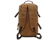 50L Canvas Hiking Backpack - Retro Style Travel Rucksack with Leather Accents | Men's Outdoor Pack by Mead's Supply & Equipment Outfitters limited