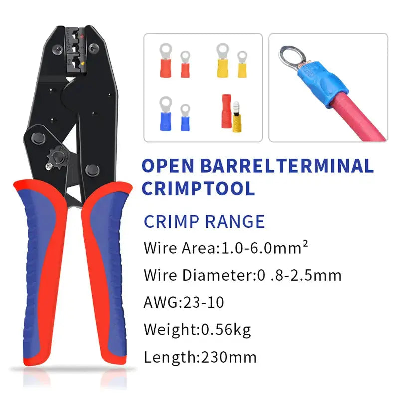 Pre-Insulated Terminal Crimping Pliers Kit (different models available) by Habicare