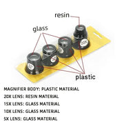 Precision Magnifying Glass Set (x4) by That Watch Shop