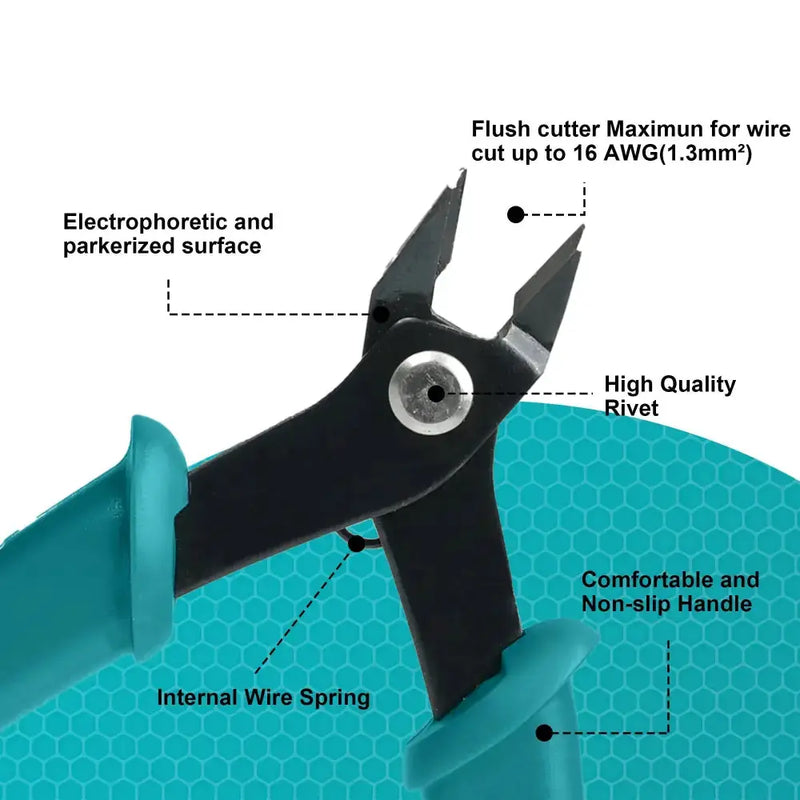 Precision Micro Wire Cutter & Side Cutting Pliers (available in 1pc and 2pcs) by Habicare