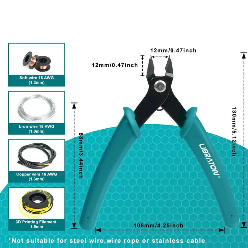 Precision Micro Wire Cutter & Side Cutting Pliers (available in 1pc and 2pcs) by Habicare