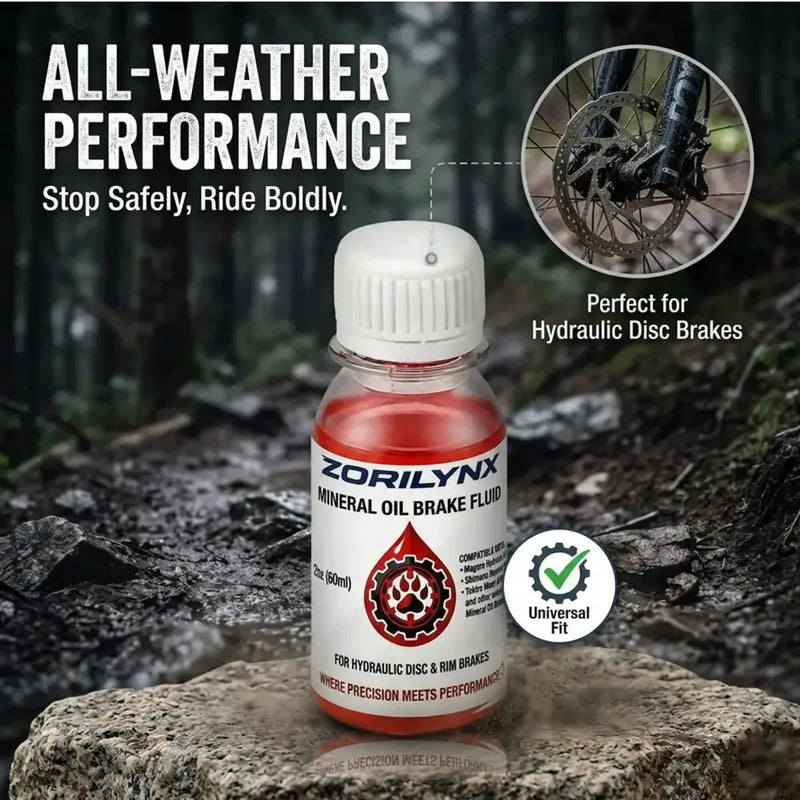 Habicare 60ml Mineral Oil Bicycle Brake Fluid for Shimano, Magura & Hydraulic Disc Brake Systems 60ml Mineral Oil Bicycle Brake Fluid for Shimano, Magura & Hydraulic Disc Brake Systems