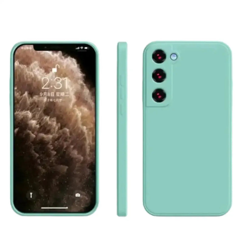 Premium Liquid Silicone Case for Samsung Galaxy A & S Series (Turquoise) by Habicare