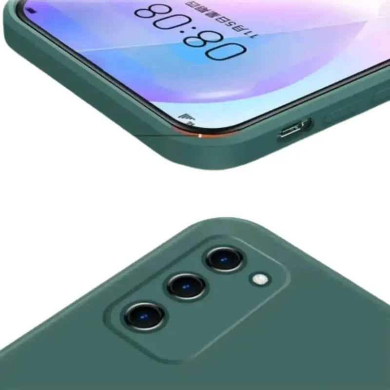 Premium Liquid Silicone Case for Samsung Galaxy A & S Series (Dark Green) by Habicare