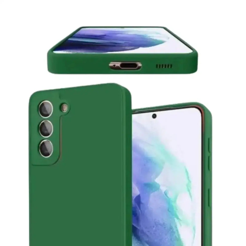 Premium Liquid Silicone Case for Samsung Galaxy A & S Series (Dark Green) by Habicare