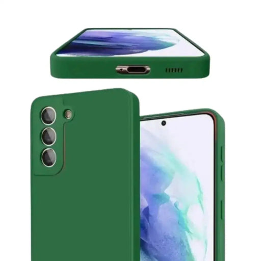 Premium Liquid Silicone Case for Samsung Galaxy A & S Series (Dark Green) by Habicare