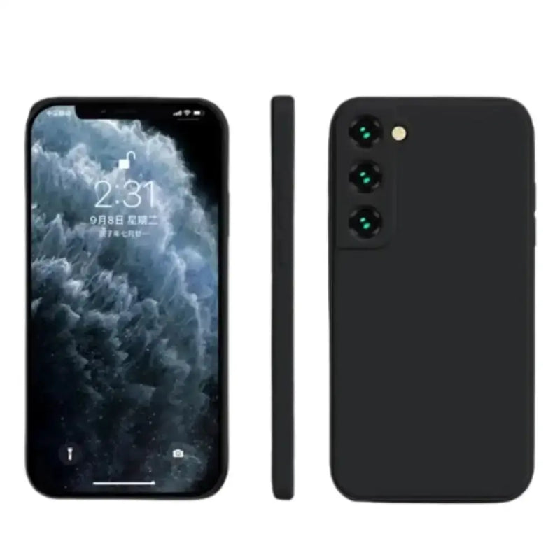 Premium Silicone Case for Samsung Galaxy A & S Series (Black) by Habicare