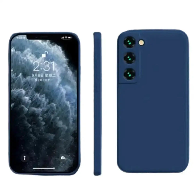 Premium Silicone Case for Samsung Galaxy A & S Series (Navy) by Habicare