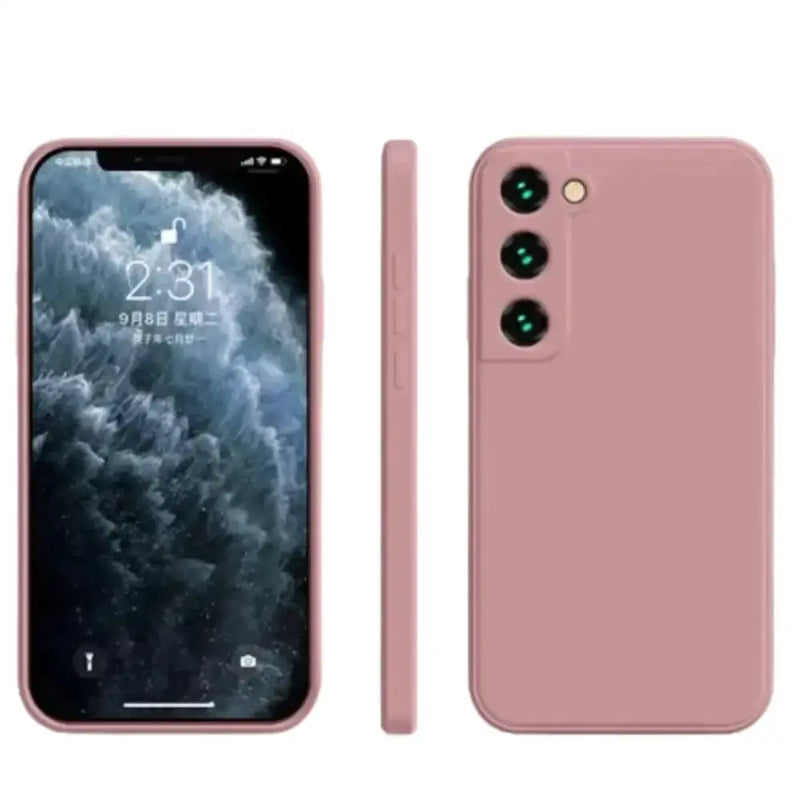 Premium Silicone Case for Samsung Galaxy A & S Series (Pink) by Habicare