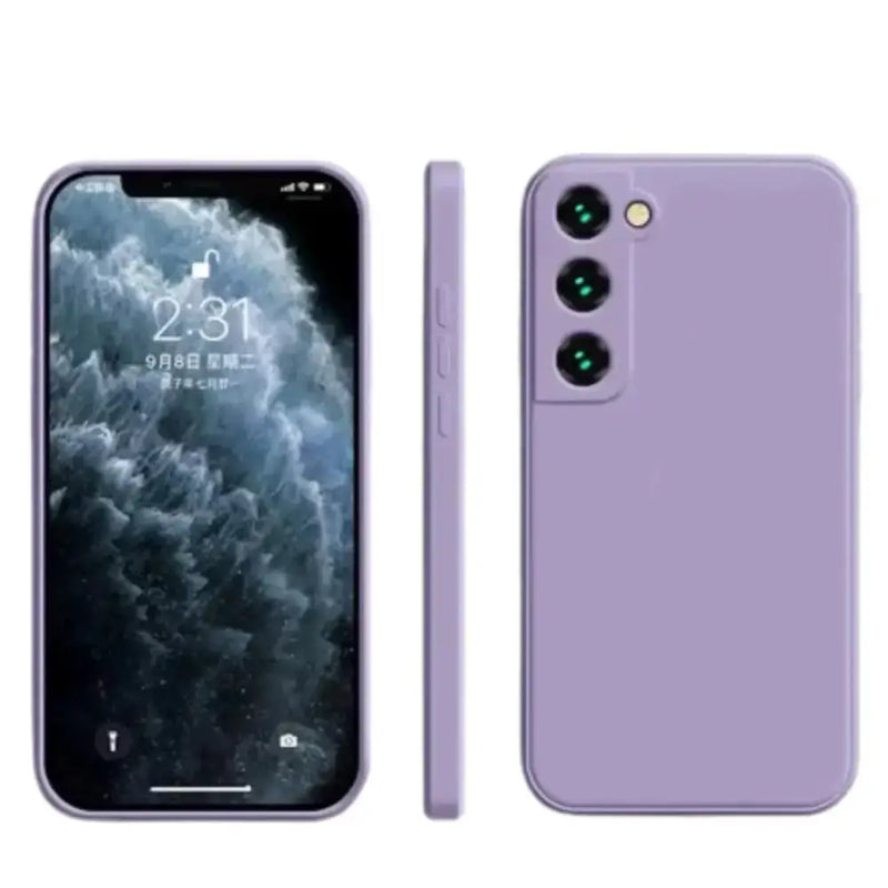 Premium Silicone Case for Samsung Galaxy A & S Series (Purple) by Habicare
