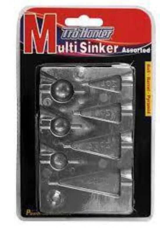 Pro Hunter Pyramid & Ball Sinker Mould for making assorted sinkers in multiple sizes.