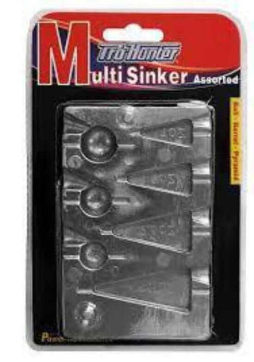 Pro Hunter Pyramid & Ball Sinker Mould for making assorted sinkers in multiple sizes.