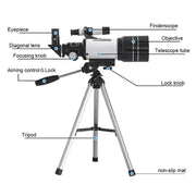Professional Astronomical Telescope – 150x Zoom with HD Night Vision by Habicare