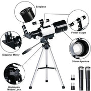 Professional Astronomical Telescope – 150x Zoom with HD Night Vision by Habicare